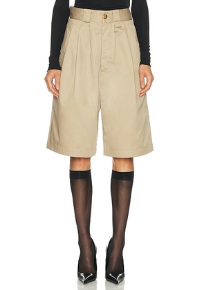 Willy Chavarria Borracha Short in Travertine - Beige. Size L (also in S).