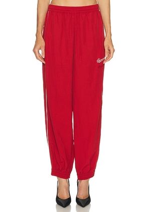 Willy Chavarria Bad Boy Track Pant in Red - Red. Size M (also in S).