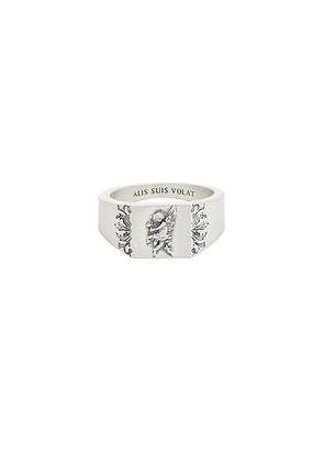 Serge de Nimes Cherub Ring in Silver - Metallic Silver. Size 8 (also in 10 1/2, 11 1/2).