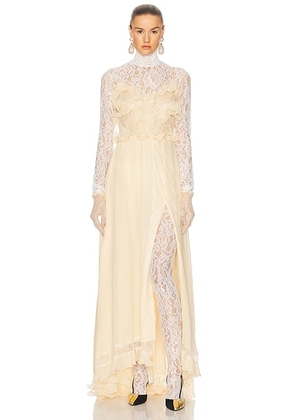 Valentino Light Gown in Betulla - Cream. Size 36 (also in 38).