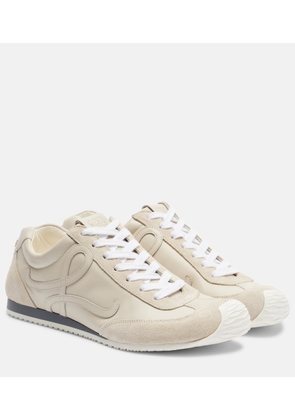 Loewe Ballet Runner 2.0 suede-trimmed leather sneakers