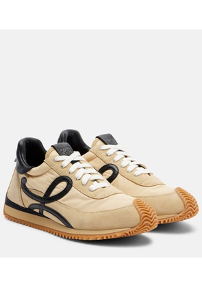Loewe Flow Runner 2.0 suede-trimmed sneakers