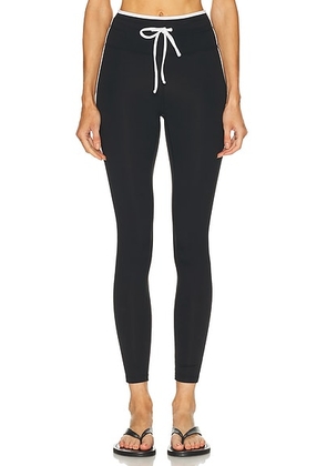 YEAR OF OURS Sport Sprint Legging in Black & White - Black. Size L (also in M, XS).