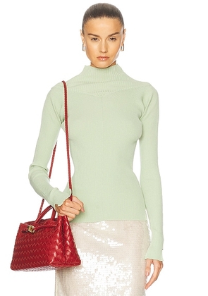 Victoria Beckham Long Sleeve Top in Jade - Green. Size L (also in ).