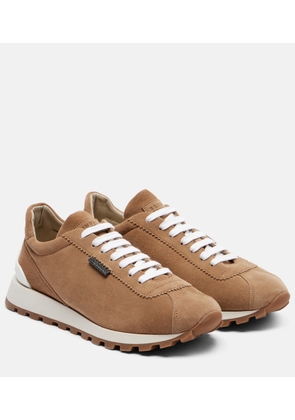 Brunello Cucinelli Monili suede sneakers