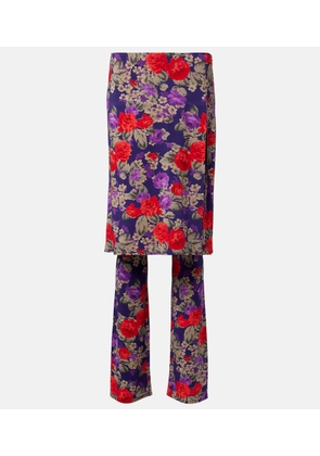 Acne Studios Intessa floral midi skirt