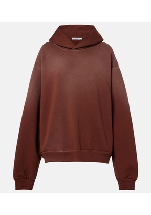 Acne Studios Logo cotton-blend fleece hoodie