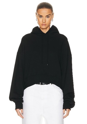 WARDROBE.NYC Oversize Hooded Top in Black - Black. Size XS (also in S).