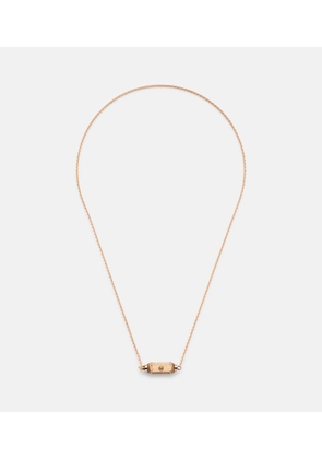 Marie Lichtenberg Coco Micro 18kt rose gold necklace with diamonds