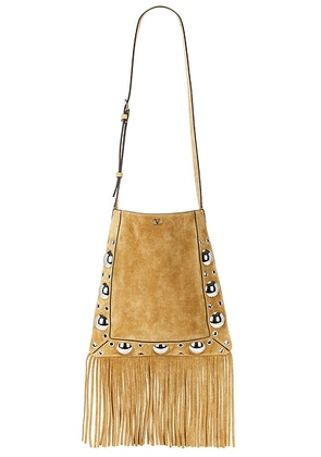 Valentino Garavani Nellcote Medium Crossbody Bag in Havana Beige - Tan. Size all.