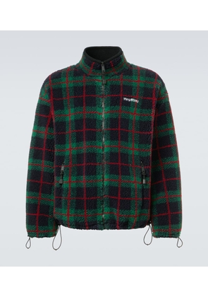 Miu Miu Checked teddy jacket