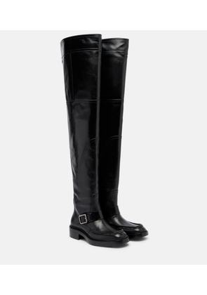 Saint Laurent Joe leather over-the-knee boots