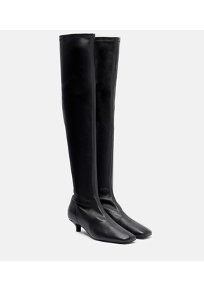 Toteme Day leather over-the-knee boots