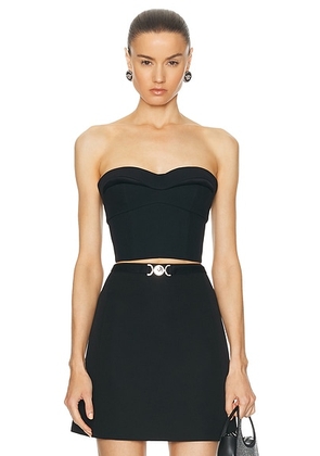 VERSACE Strapless Top in Black - Black. Size 40 (also in ).