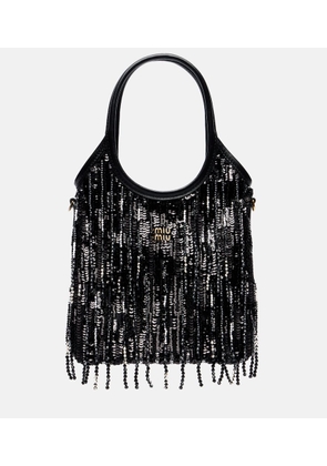 Miu Miu Ivy Medium embellished satin tote bag