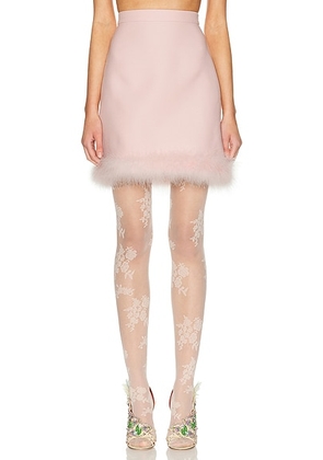 Valentino Feather Skirt in Rose - Pink. Size 36 (also in ).