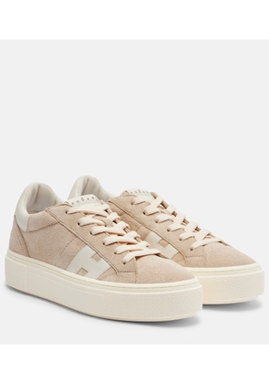 Hogan H705 Allacciato H suede platform sneakers