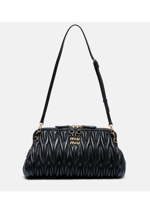 Miu Miu Matelasse leather clutch