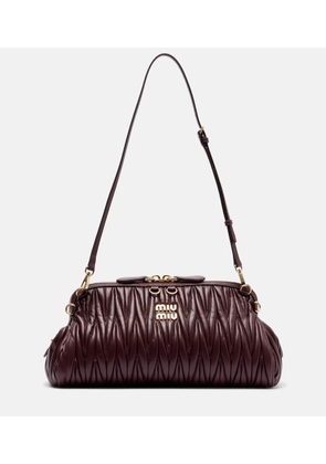 Miu Miu Matelasse leather clutch