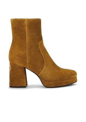 Valentino Garavani Fawcette Bootie in Havana Beige - Tan. Size 36 (also in 38, 38.5, 39, 40, 41).