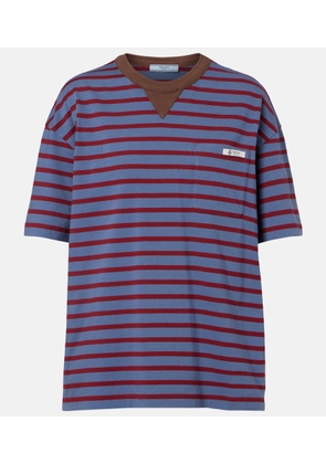Prada Striped cotton jersey T-shirt