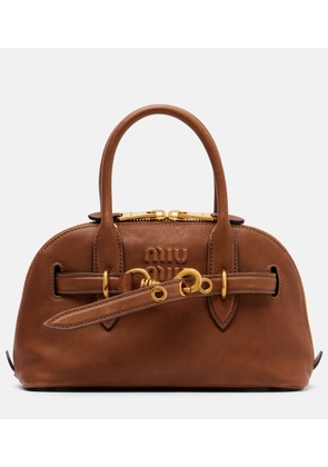 Miu Miu Adventure leather tote bag