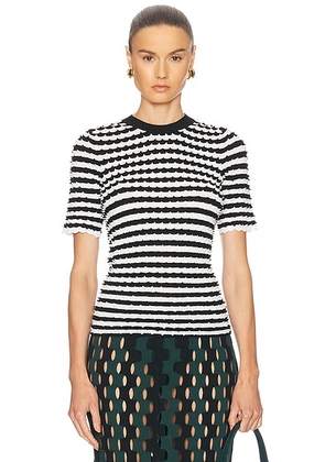 Zankov Elodie Top in Black & Ivory Multi - Black,White. Size XS (also in ).