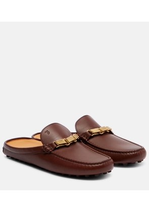 Tod's Chain-detail leather mules