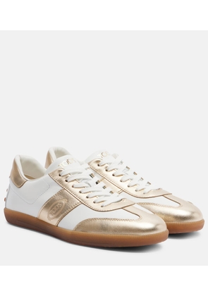Tod's Metallic leather sneakers