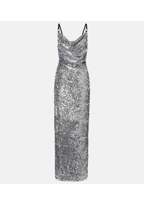 Coperni Draped sequined gown