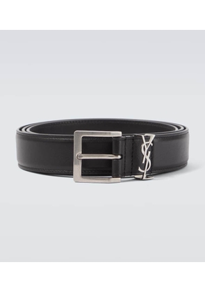 Saint Laurent Cassandre leather belt