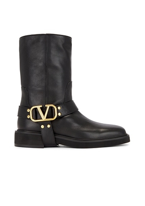 Valentino Garavani V Logo Signature Biker Boot in Nero - Black. Size 36 (also in ).