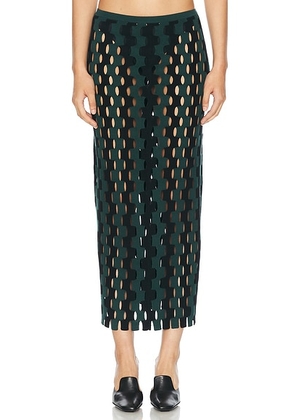 Zankov Marshall Skirt in Eucalyptus & Black - Black. Size XS (also in ).