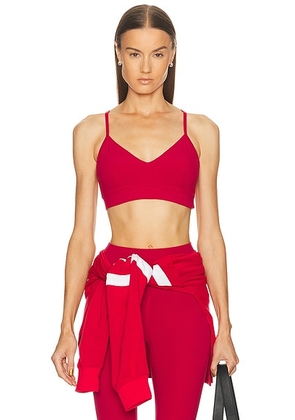 YEAR OF OURS Studio V Bralette in Cinnamon - Red. Size L (also in XS, S, M).