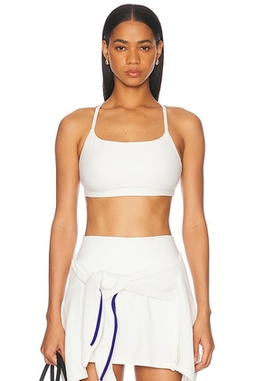 YEAR OF OURS Stretch Studio Sports Bra in White - White. Size L (also in M, S, XS).