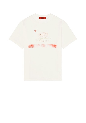 424 Cali Tee in Salt White - White. Size S (also in ).
