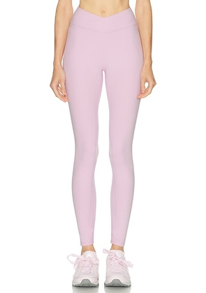437 The V Legging in Parfait - Pink. Size L (also in M, S, XL).