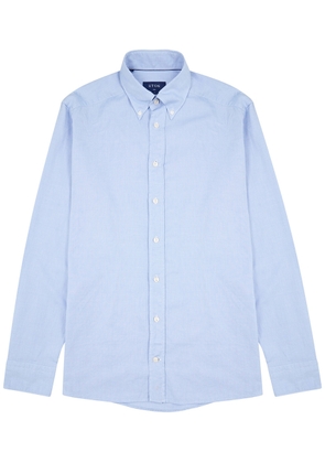 Eton Blue Piqué Cotton Oxford Shirt - 43