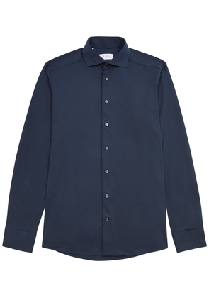 Eton Stretch-jersey Shirt - Navy - 43 (C17 /xl)