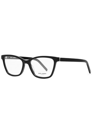Saint Laurent Wayfarer-style Women's Designer Optical Glasses - Black - One Size