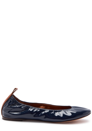 Lanvin Patent Leather Ballet Flats - Blue - 38 (IT38 / UK5)