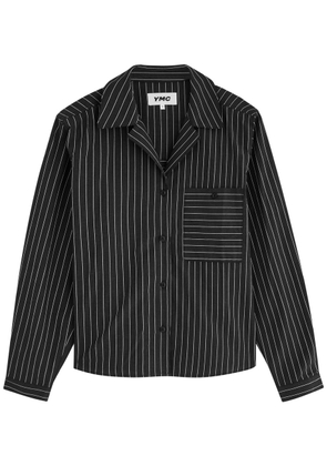 Ymc Annie Striped Cotton-blend Shirt - Black And White - M (UK12 / M)