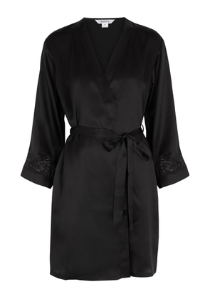 NK Imode Morgan Silk Robe - Black - XL (UK16 /xl)