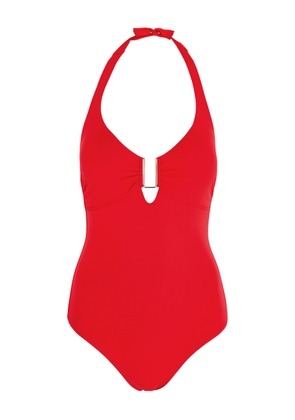 Melissa Odabash Tampa Halterneck Swimsuit - Red - 42 (UK10 / S)