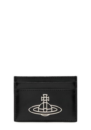 Vivienne Westwood Orb Leather Card Holder - Black - One Size