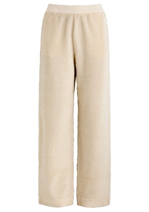 Moncler Logo Straight-leg Fleece Track Pants - Ivory - S (UK 10 / S)