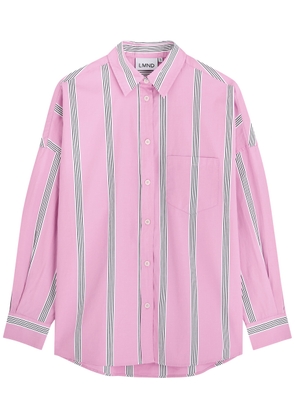 Lmnd Lemonade Chiara Striped Cotton-poplin Shirt - Pink - XS (UK6 / XS) - XS (UK6 /xs)