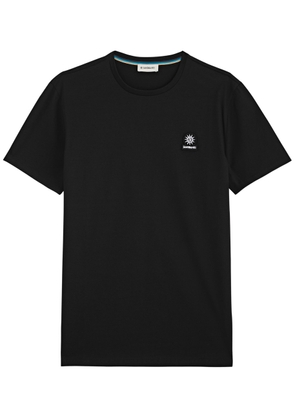 Sandbanks Logo Cotton T-shirt - Black - S