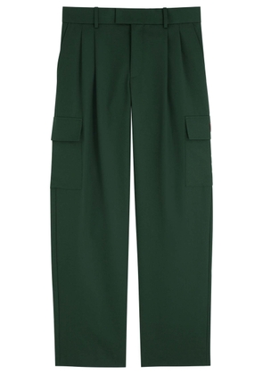 DRÔLE DE Monsieur Le Pantalon Cargo Laine Woven Trousers - Dark Green - L