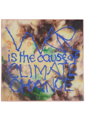 Vivienne Westwood Cherubs Printed Chiffon Scarf - Coral - One Size